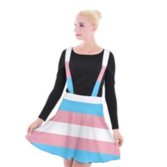 Trans Pride Suspender Skater Skirt by Crayonlord