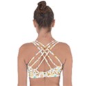 Seamless summer fruits pattern Cross String Back Sports Bra View2