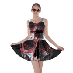 Uk Flag Skull Skater Dress by Valentinaart