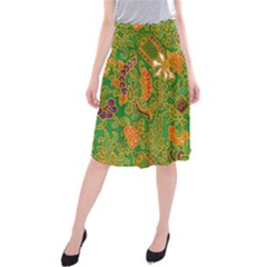 Art Batik The Traditional Fabric Midi Beach Skirt by BangZart