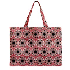 Black Stars Pattern Zipper Mini Tote Bag by linceazul