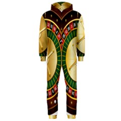 Casino Roulette Clipart Hooded Jumpsuit (men)  by BangZart