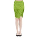 Decorative green pattern background  Midi Wrap Pencil Skirt View1