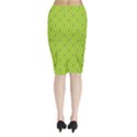 Decorative green pattern background  Midi Wrap Pencil Skirt View2