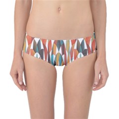 Colorful Geometric Abstract Classic Bikini Bottoms by linceazul