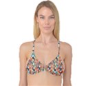 Colorful Geometric Abstract Reversible Tri Bikini Top View3