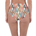 Colorful Geometric Abstract Reversible High-Waist Bikini Bottoms View4