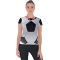 Soccer Ball Short Sleeve Sports Top  View1