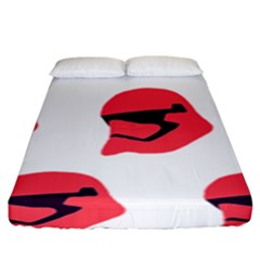 Stormtroper Pattern  Fitted Sheet (king Size) by paulaoliveiradesign