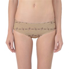 Brown Pattern Background Texture Classic Bikini Bottoms by BangZart