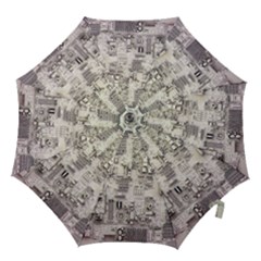 White Technology Circuit Board Electronic Computer Hook Handle Umbrellas (large) by BangZart