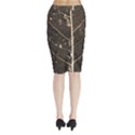 Vein Skeleton Of Leaf Midi Wrap Pencil Skirt View2