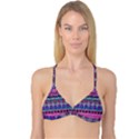 Tribal Seamless Aztec Pattern Reversible Tri Bikini Top View3