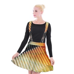 Technology Circuit Suspender Skater Skirt by BangZart