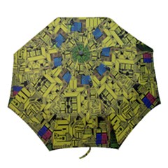 Technology Circuit Board Folding Umbrellas by BangZart