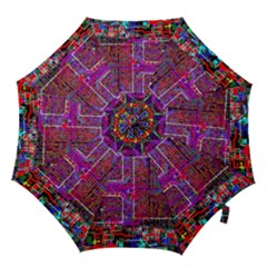 Technology Circuit Board Layout Pattern Hook Handle Umbrellas (large) by BangZart