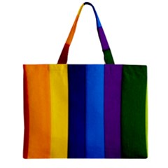 Paper Rainbow Colorful Colors Zipper Mini Tote Bag by paulaoliveiradesign