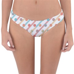 Simple Saturated Pattern Reversible Hipster Bikini Bottoms by linceazul