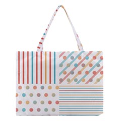 Simple Saturated Pattern Medium Tote Bag by linceazul