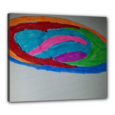 Oblong Canvas 24  X 20  by MarkRPettinelli