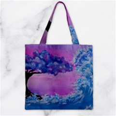 Rising To Touch You Zipper Grocery Tote Bag by Dimkad