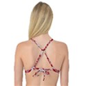 Crimson Knitting Pattern Background Vector Reversible Tri Bikini Top View4