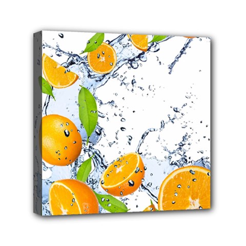 Fruits Water Vegetables Food Mini Canvas 6  X 6  by BangZart