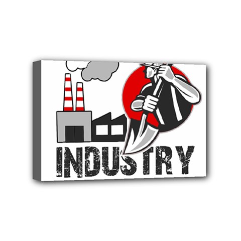 Industry Worker  Mini Canvas 6  X 4  by Valentinaart