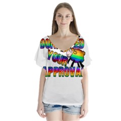 Dont Need Your Approval Flutter Sleeve Top by Valentinaart