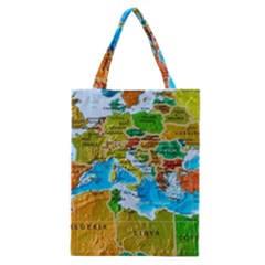 World Map Classic Tote Bag by BangZart