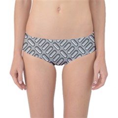 Grey Diamond Metal Texture Classic Bikini Bottoms by BangZart
