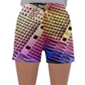 Optics Electronics Machine Technology Circuit Electronic Computer Technics Detail Psychedelic Abstra Sleepwear Shorts View1