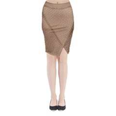Tooling Patterns Midi Wrap Pencil Skirt by BangZart