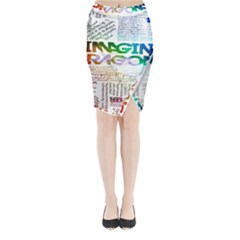 Imagine Dragons Quotes Midi Wrap Pencil Skirt by BangZart