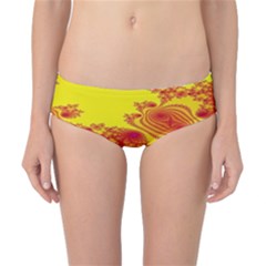 Floral Fractal Pattern Classic Bikini Bottoms by BangZart