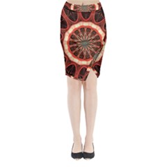 Circle Pattern Midi Wrap Pencil Skirt by BangZart