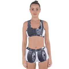 Tire Racerback Boyleg Bikini Set by BangZart
