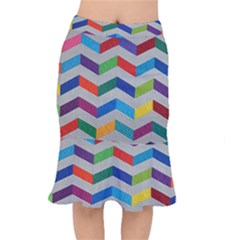 Charming Chevrons Quilt Mermaid Skirt by BangZart