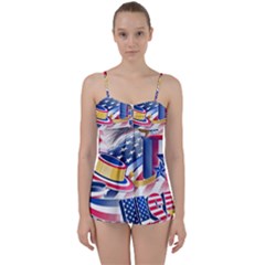 United States Of America Usa  Images Independence Day Babydoll Tankini Set by BangZart