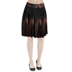 Multicolor Fractals Digital Art Design Pleated Skirt by BangZart