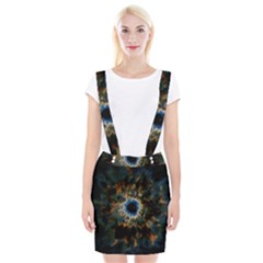 Crazy  Giant Galaxy Nebula Braces Suspender Skirt by BangZart