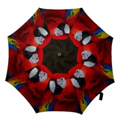 Scarlet Macaw Bird Hook Handle Umbrellas (medium) by BangZart