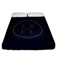 Minimalistic Knowledge Mathematics Trigonometry Fitted Sheet (california King Size) by BangZart