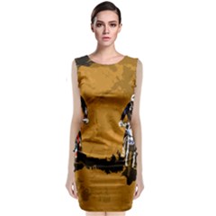 Motorsport  Sleeveless Velvet Midi Dress by Valentinaart
