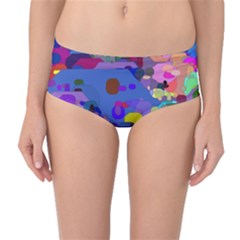 Big And Small Shapes                             Mid-waist Bikini Bottoms by LalyLauraFLM