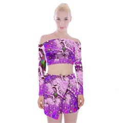 Fractal Fantasy 717a Off Shoulder Top With Skirt Set by Fractalworld