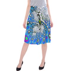 Fractal Fantasy 717b Midi Beach Skirt by Fractalworld