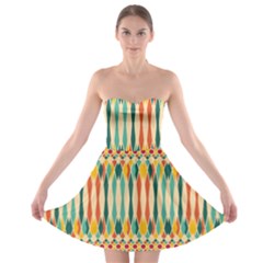 Festive Pattern Strapless Bra Top Dress by linceazul
