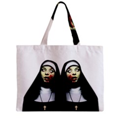 Horror Nuns Zipper Mini Tote Bag by Valentinaart