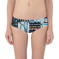 Distressed Pattern Classic Bikini Bottoms by linceazul
